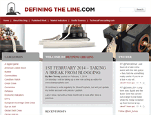 Tablet Screenshot of definingtheline.com